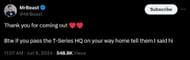 Jimmy's quirky reply to CarryMinati's post (Image via X)